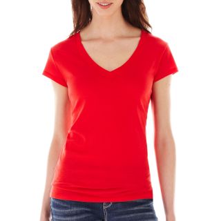 A.N.A Essential V Neck Tee   Tall, Tomato