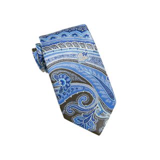 Stafford Cassidy Print Paisley Tie, Blue, Mens