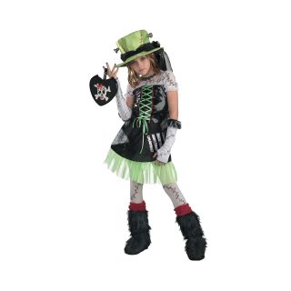 Monster Bride Childs Costume, Green/Black, Girls