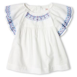 JOE FRESH Joe Fresh Embroidered Top   Girls 1t 5t, White, Girls