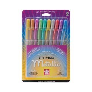 Gelly Roll Metallic Medium Point Pens 10 Pack