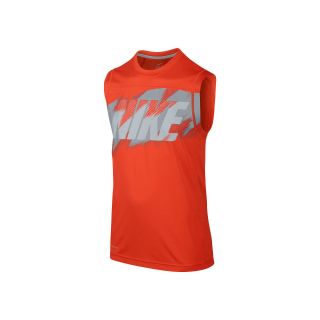 Nike Dri FIT Muscle Tee   Boys 8 20, Orange, Boys