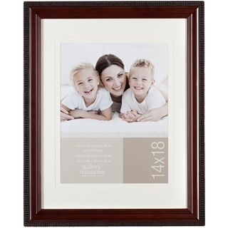 Gallery Solutions 10x13 Matted Picture Frame, Mahogany