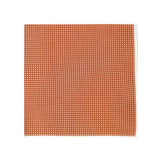 Stafford Color Dot Pocket Square, Orange, Mens
