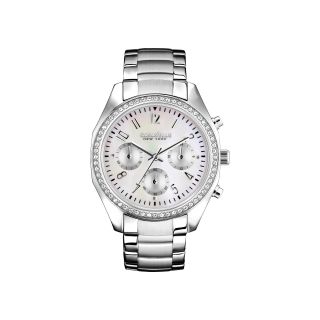 Caravelle New York Womens Mother of Pearl Dial & Silver Tone Bracelet Watch