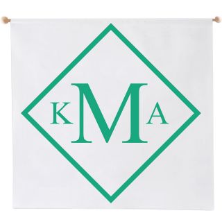 Diamond Personalized Wedding Banner, Wedding Emerald