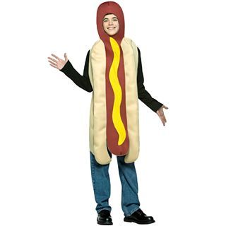 Hot Dog Teen Costume, Boys