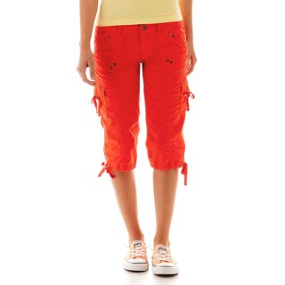 ARIZONA Cargo Cropped Pants, Orange, Womens