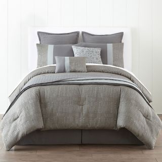 Planar 5 pc. Comforter Set with Bonus Coverlet, Gray