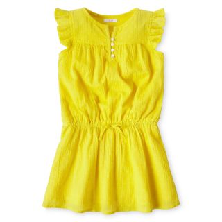 JOE FRESH Joe Fresh Flutter Sleeve Dress   Girls 1t 5t, Yellow, Yellow, Girls