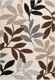 Milano Area Rug with Leaf Pattern