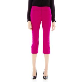 Worthington Sateen Crop Pants, Pink, Womens