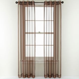 Studio Open and Shut Grommet Top Sheer Curtain Panel, Copper