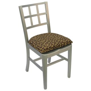 Leopard DelightFill 2 Pack Chair Cushions, Godiva