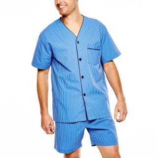 Stafford Essentials Pajama Set   Big and Tall, Bright Cobalt, Mens