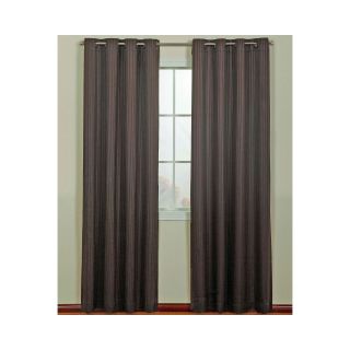 Armant Grommet Top Curtain Panel, Chocolate (Brown)