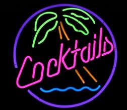 Cocktails Palm Sign