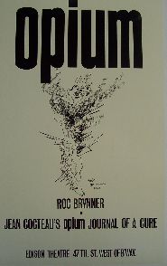 Opium (Original Broadway Theatre Window Card)