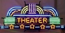 Neon Theater Marquee Sign