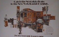 Catch the Nostalgia Train to the New York Transit Exhibit Poster