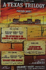 A Texas Trilogy (Original Broadway Theatre Window Card)