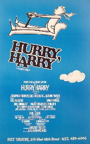 Hurry Harry (Original Broadway Theatre Window Card)