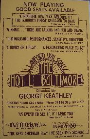 Hot L Baltimore (Original Theatre Window Card)