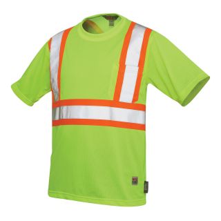 Work King High Visibility Traffic T Shirt, Yellow, Mens
