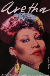 Aretha Franklin by Andy Warhol Poster