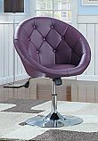 Coaster Swivel Chair in Purple