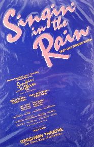Singin in the Rain (Original Broadway Theatre Window Card)