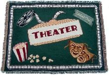 Home Theater Hunter Green Throw Blanket