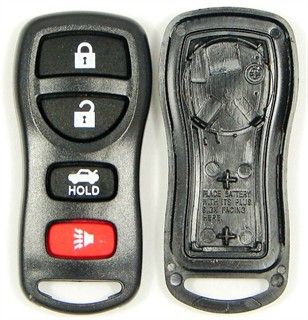 4 button Nissan and Infiniti replacement case/shell with rubber pad