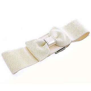 Yihai Bowknot White Waist Belt