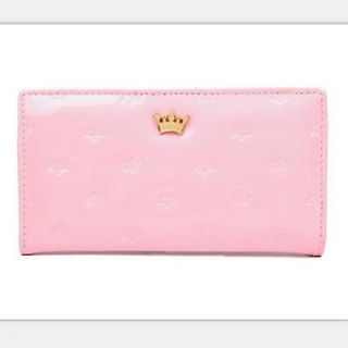 Womens New Patent Leather Crown Wallet