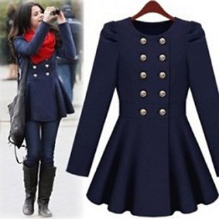 Lady Double breasted Swing Coat