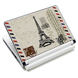 Eiffel Tower Pattern Laptop Protective Skin Sticker For 10/15 Laptop 18319(15 suitable for below 15)