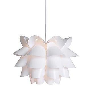 11W Comtemporary White Pendant Light with 1 Light Lotus Designed