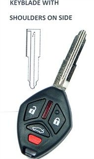 2012 Mitsubishi Lancer Keyless Remote Key