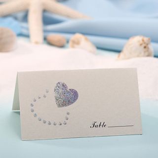 Place Card   Double Hearts (Set of 12)