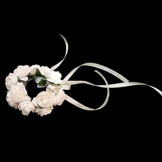 Lovely White Paper Flower Wedding Flower Girl/Bridal Wrist Flower