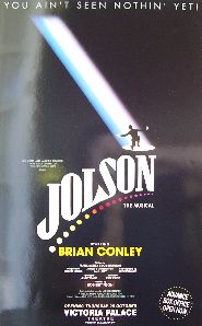 Jolson the Musical (Original London Theatre Window Card)