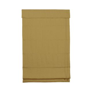  Home Linen Roman Shade with Inaccessible Cord, Mustard