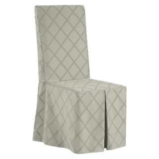 Sure Fit Durham Long Dining Room Chair Slipcover   Sage