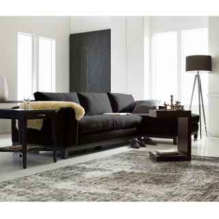 Calypso 2 pc. Chaise Sectional in Heavenly Fabric, Mocha