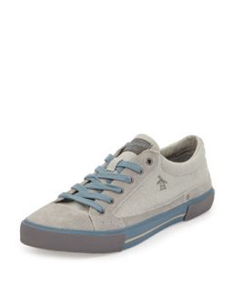 Quest Linen Cap Toe Lace Up Sneaker, Cement Gray