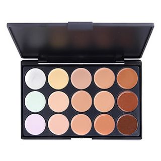 15 Colors Professional Natural Concealer Foundation Makeup Cosmetic Palette