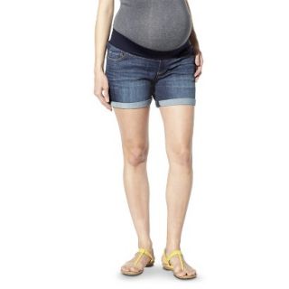 Liz Lange for Target Maternity Under Belly 6 Denim Shorts   Blue L