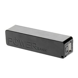 Popular 2600mAh Mobile External Power Charger for Various Cell Phones and Digital Devices (Black)