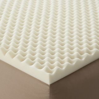 Enhance Highloft 2 Memory Foam Topper   White (Twin)